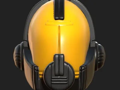 Helmet plastic mask protection pollution ball shaped  Low-poly 3D model buy