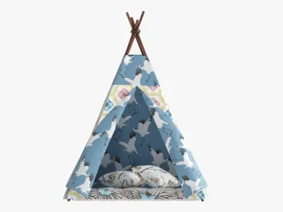 Tepee kid tent 3D model