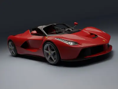 Ferrari LaFerrari Low-poly 3D model