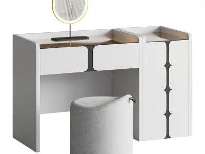 Ensemble de coiffeuse Modern 3D model