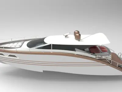 Luxury Yacht II 3D model
