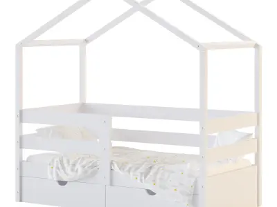 Childrens bed house 3D model