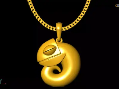  pendant charms - one inch pendant 3D print model purchase