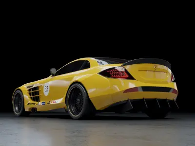 Mercedes SLR McLaren and body kit 3D model