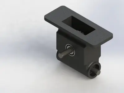 Worm and Wheel Gear 3D model