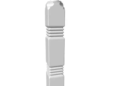 Porch Post 2 3D model