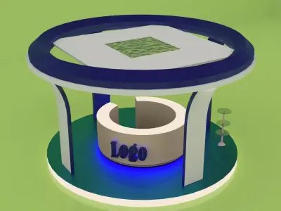 Exhibition Stand  3D Model 3D model Free 3D model
