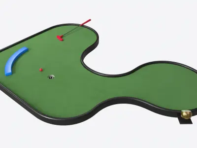 Miniature Golf Course 02 3D model