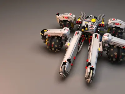 Sci Fi concept car 3D model