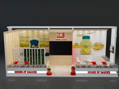 Booth Exhibition Stand a638d 3D model