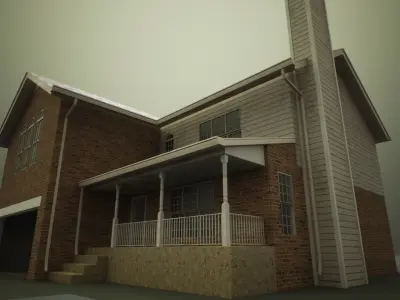 Mega House Pack Low-poly 3D model