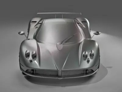 Pagani Zonda F - 3D model Low-poly 3D model