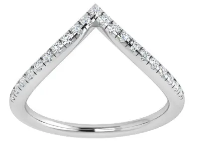 V Diamond Ring 4354 3D print model purchase