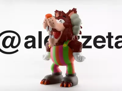 Kaws Frute Brute Textured Low-poly 3D model