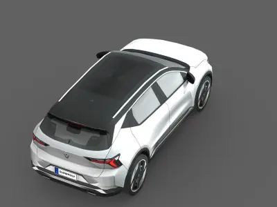 Renault Scenic E-Tech Low-poly 3D model