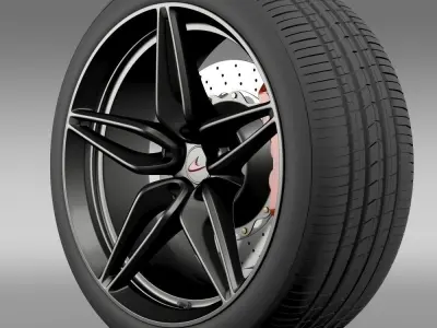 Mclaren 570S coupe wheel 2015 3D model