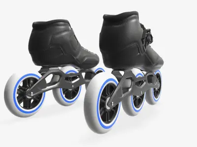Roller skates racing  3D model