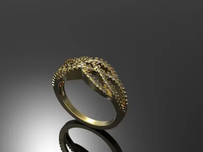 Jewelry Gold ring Free 3D print model