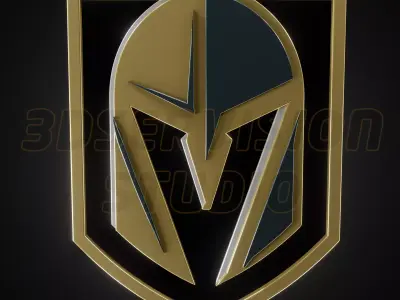 Vegas Golden Knights logo - Cinematic - 3D print 3D model