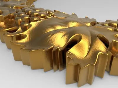 carved frame 3D model