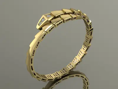 Serpenti Bvlgari Snake Bracelet 3D print model