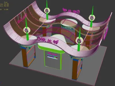 Exhibition - Area - 12X9-3DMAX2009-07 3D model