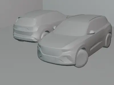 2023 TOGG T10X Low-poly 3D model