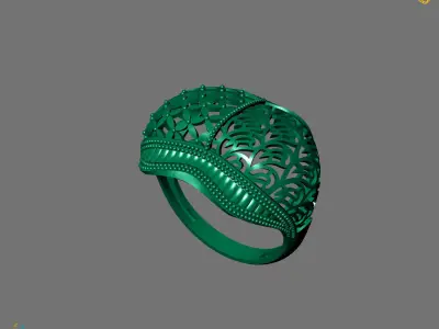 Women Plain Ring Ready STL Models Womens Ring 3d models 3D print model 44