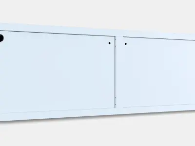 BESTA Shelf unit with doors 23 Low-poly 3D model