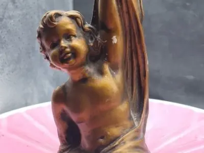 cherub candle stick holder big and small 3D print model