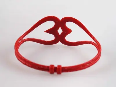 Simple Heart Bracelet 3D print model