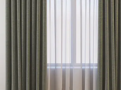 Set 28 Curtains 3D model