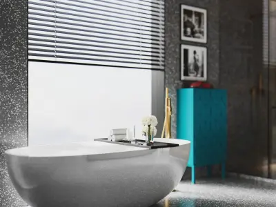 bathroom interior scenes 3D model