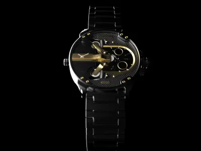 Diesel Big Daddy Watch 3D model