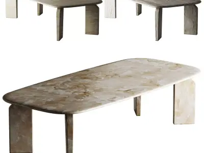Giotto Rectangular Table by Exteta 3D model