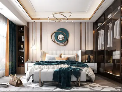 Luxury bedroom37 3D model