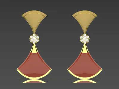 luxury jewelry earring je0100 3D print model