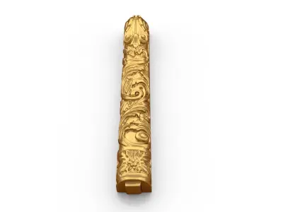 Classic carved decor ornament 407 3D model purchase