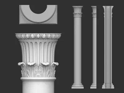 Columns Classical  Decoration N40 3D model