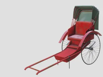 Hong Kong Rickshaw 3D model