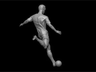 3D printable model soccer player  3D print model