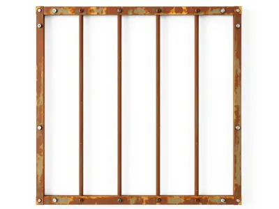 Rustic Metal Grate Model Pack Low-poly 3D model