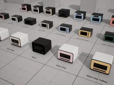 SAMSUNG Microwave - BESPOKE Qooker Low-poly 3D model