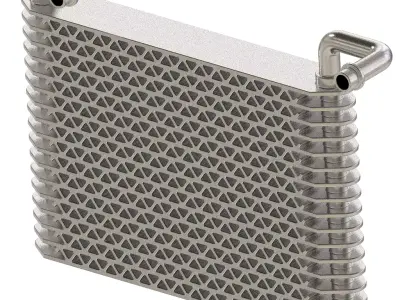 Premium Car Ac Evaporator 3D print model