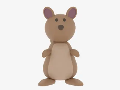 Cartoon Squirrel 3D model