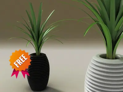 Plant pot Hard Serralunga Free 3D model