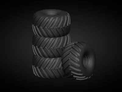 Monster Truck Tire 3D print model