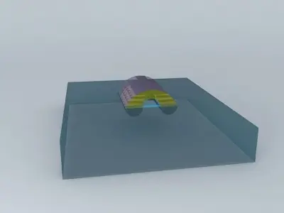 Ferry Boat 2 3D model