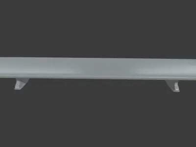 Car Spoiler 01 Low-poly 3D model