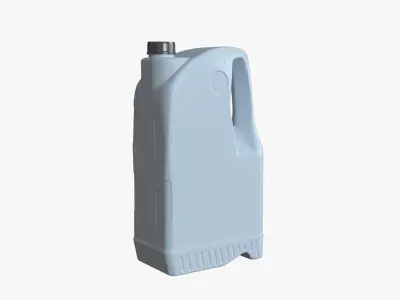 Plastic canister 7L Low-poly 3D model
